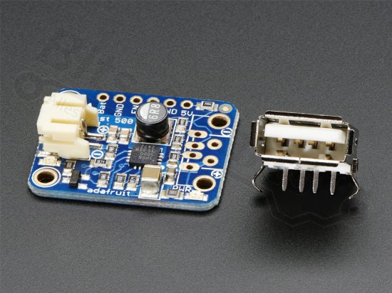 PowerBoost 500 Basic - 5V USB Boost @ 500mA from 1.8V+ - Adafruit 1903